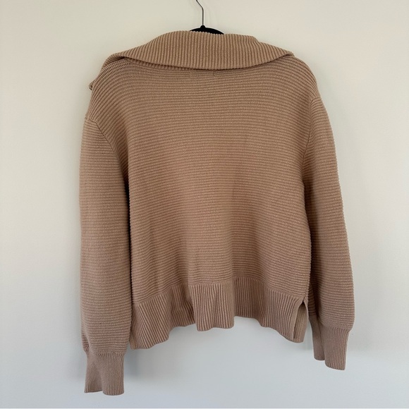 Sonoma XL Tan Ribbed Half-Zip Sweater - Picture 5 of 5